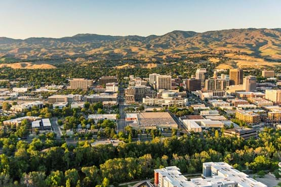 skyline of boise