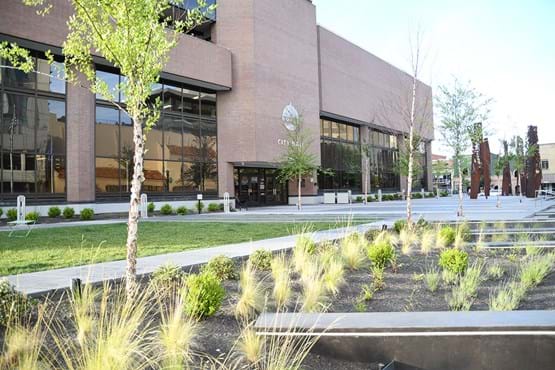 Boise City Hall building and plaza
